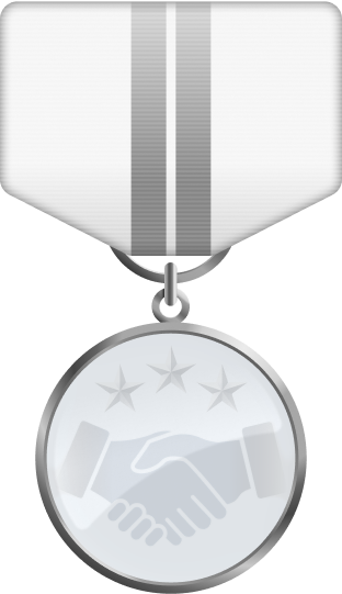 MCL Miami Silver Sponsor Ribbon
